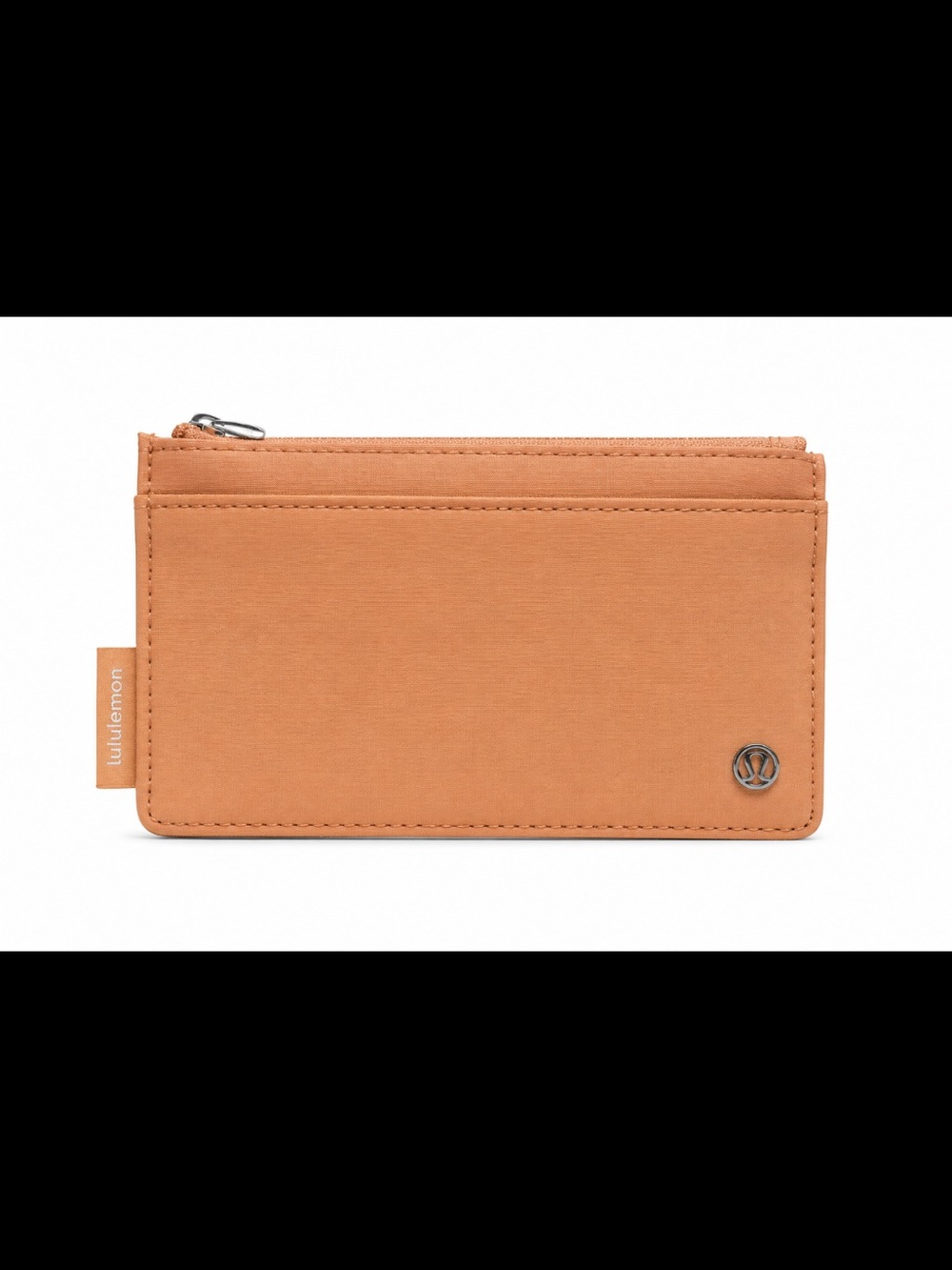 #844 NWT Lululemon Clippable Card Case Rock Melon Silver Wallet Discontinued